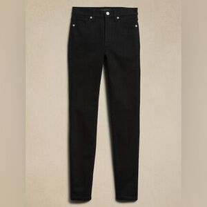 Banana Republic High-Rise Slim Black Jeans